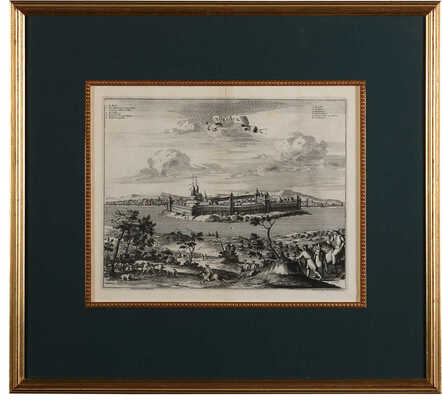 Вид Торжка. 1719. Гравюра резцом, офорт; 31 × 37,4 см